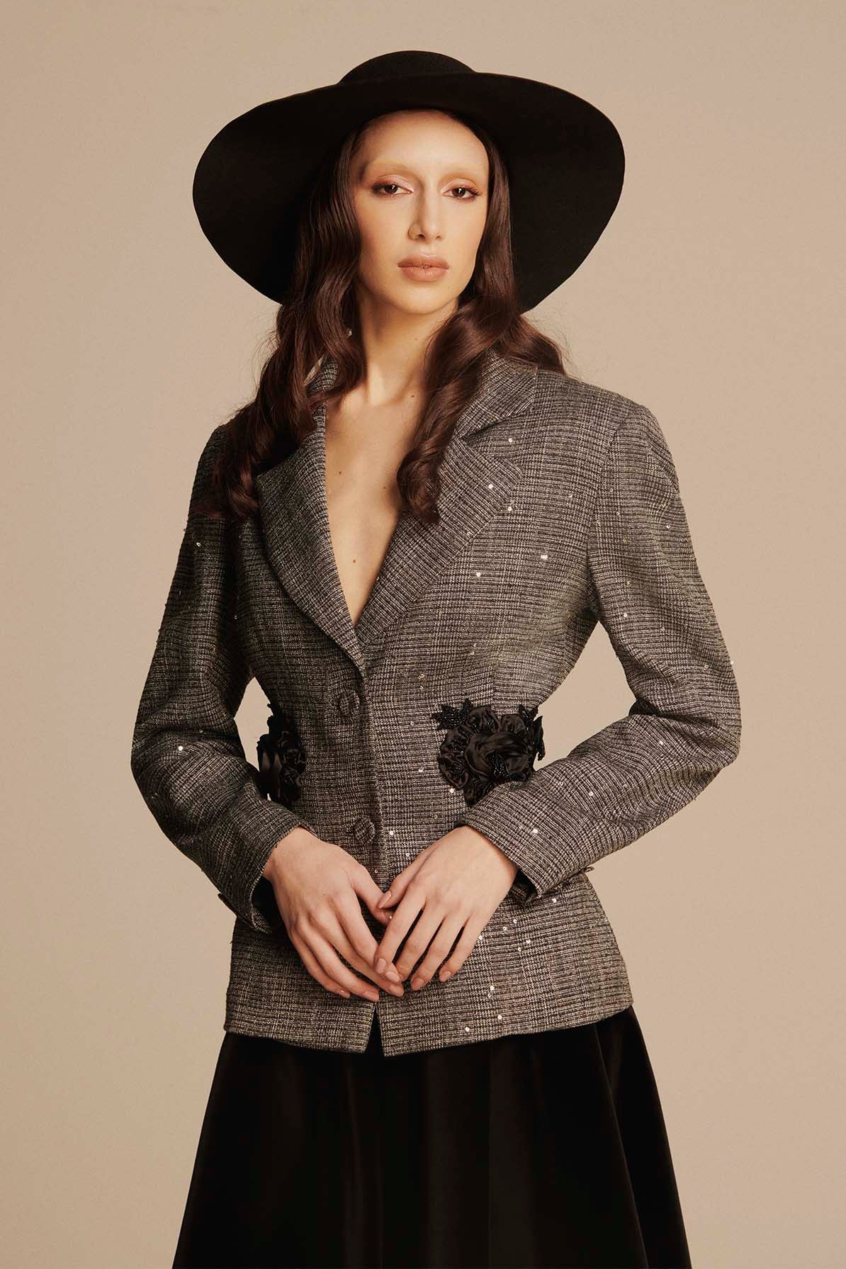 JACKET IN CANDY AND SEQUINS