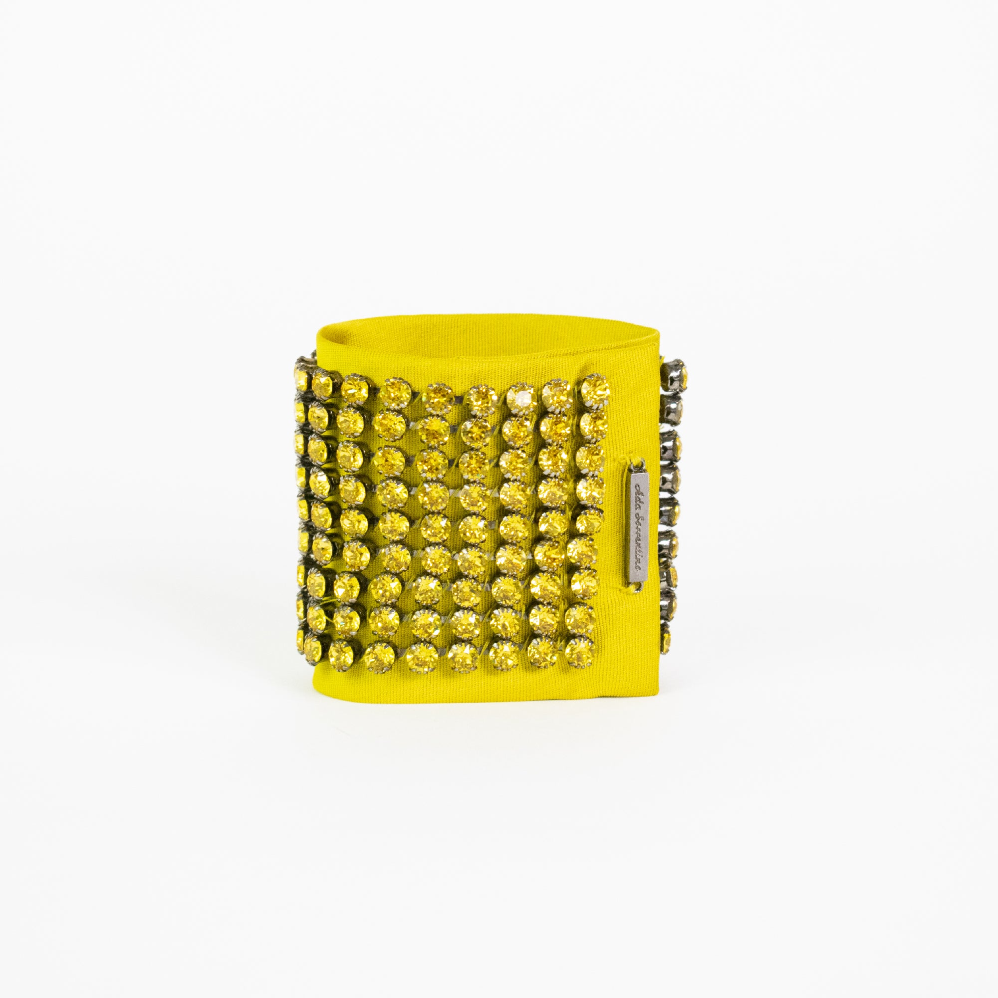 Bracciale giallo con swarovski