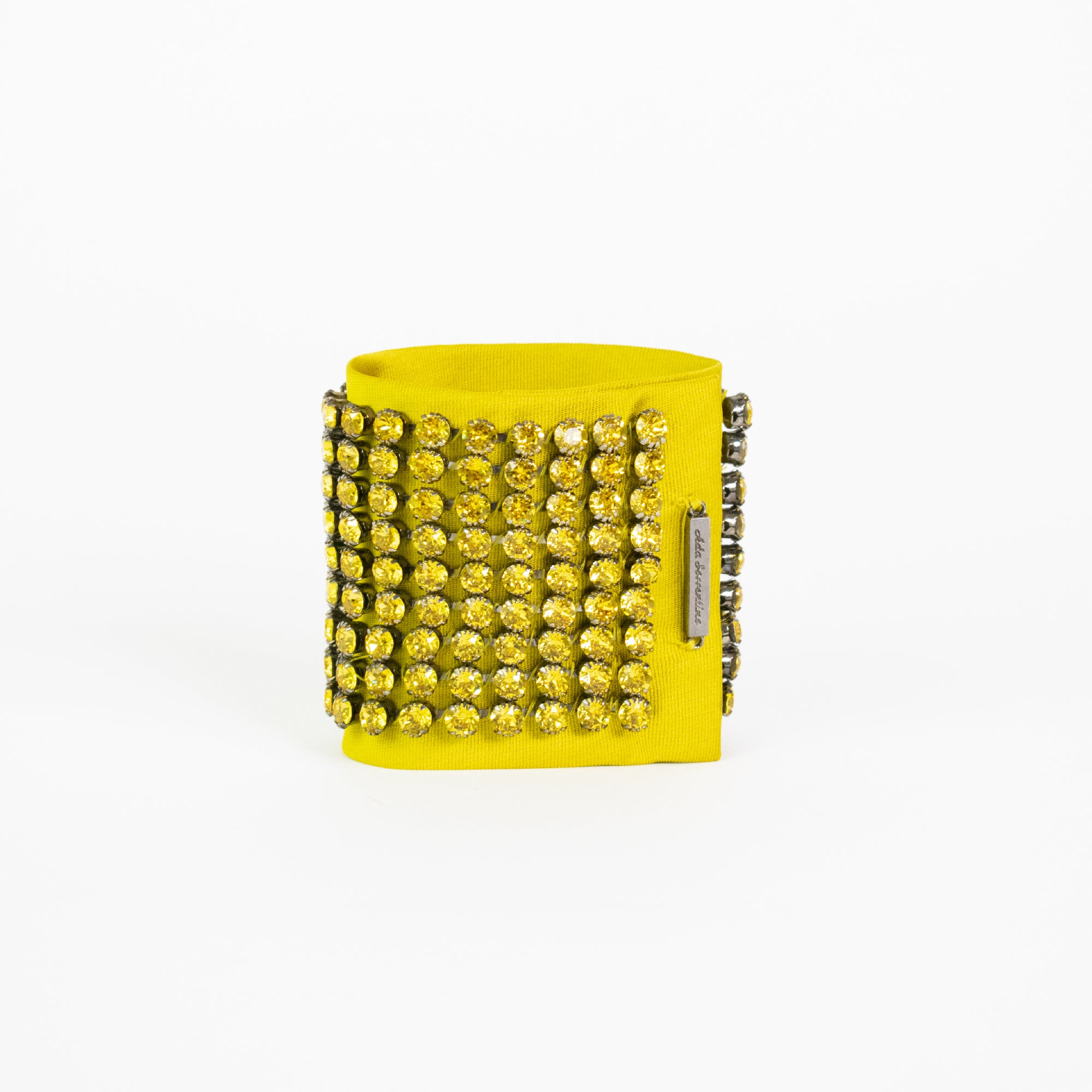 Yellow bracelet with Swarovski