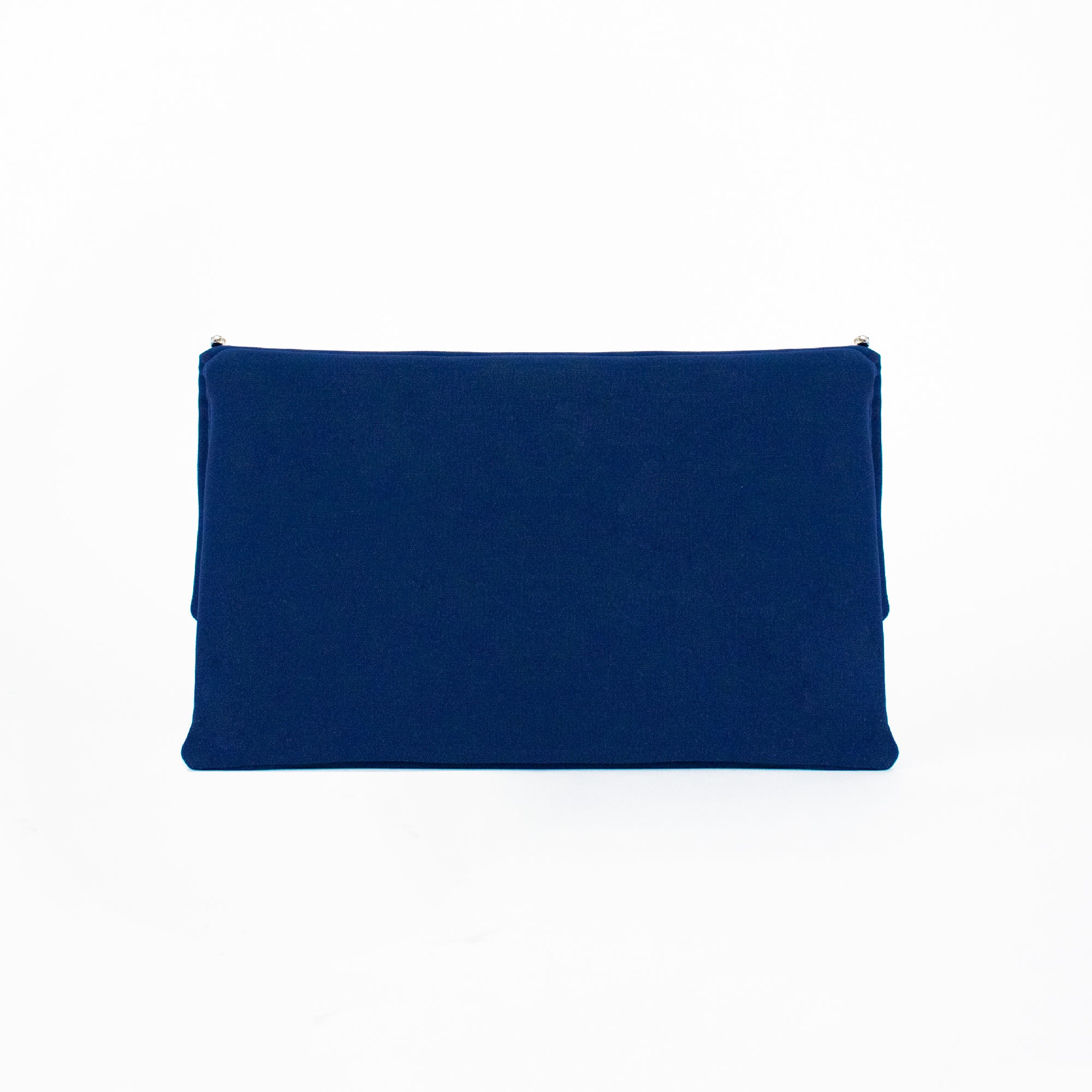 Blue clutch bag with Svarovski