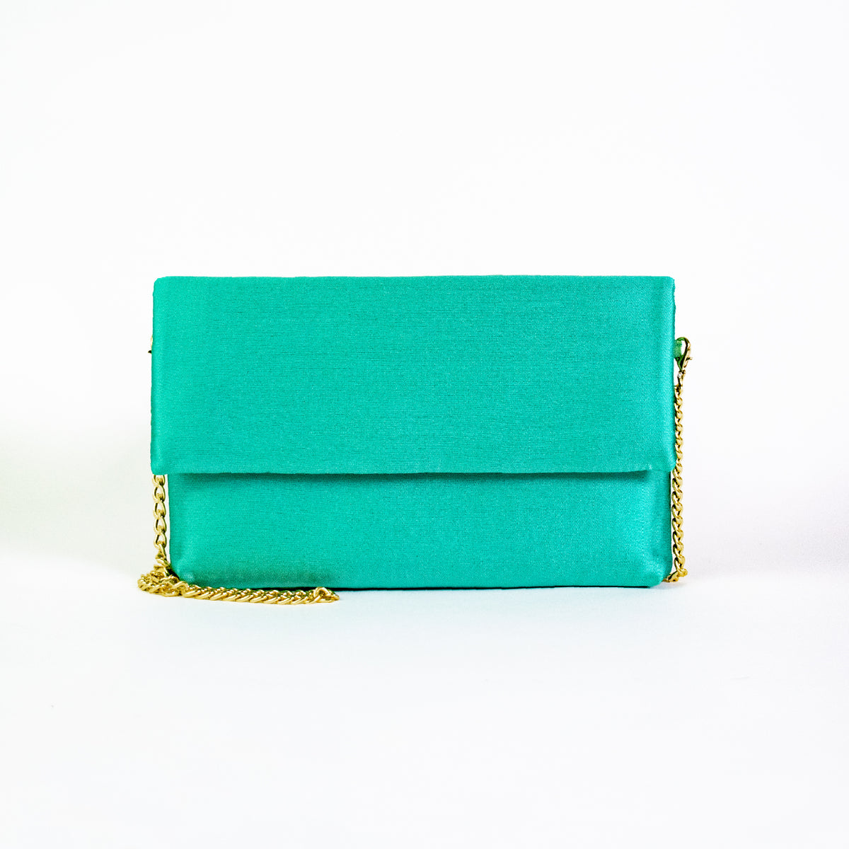 Aqua green clutch bag Made in Italy - Main Image