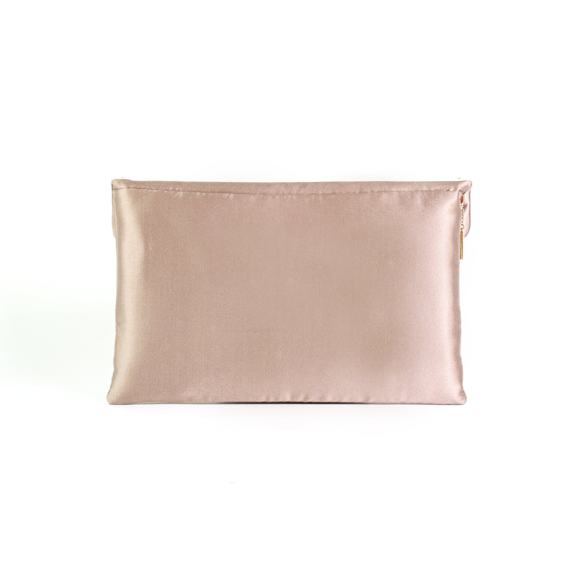 Powder pink clutch bag with Swarovski
