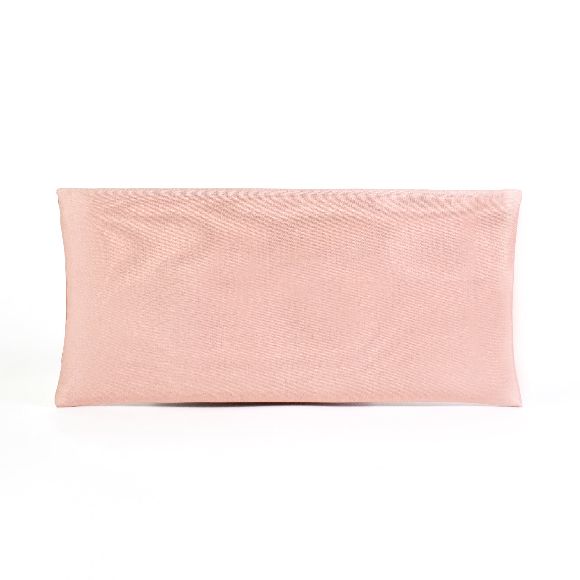 Pink clutch bag with magenta flowers