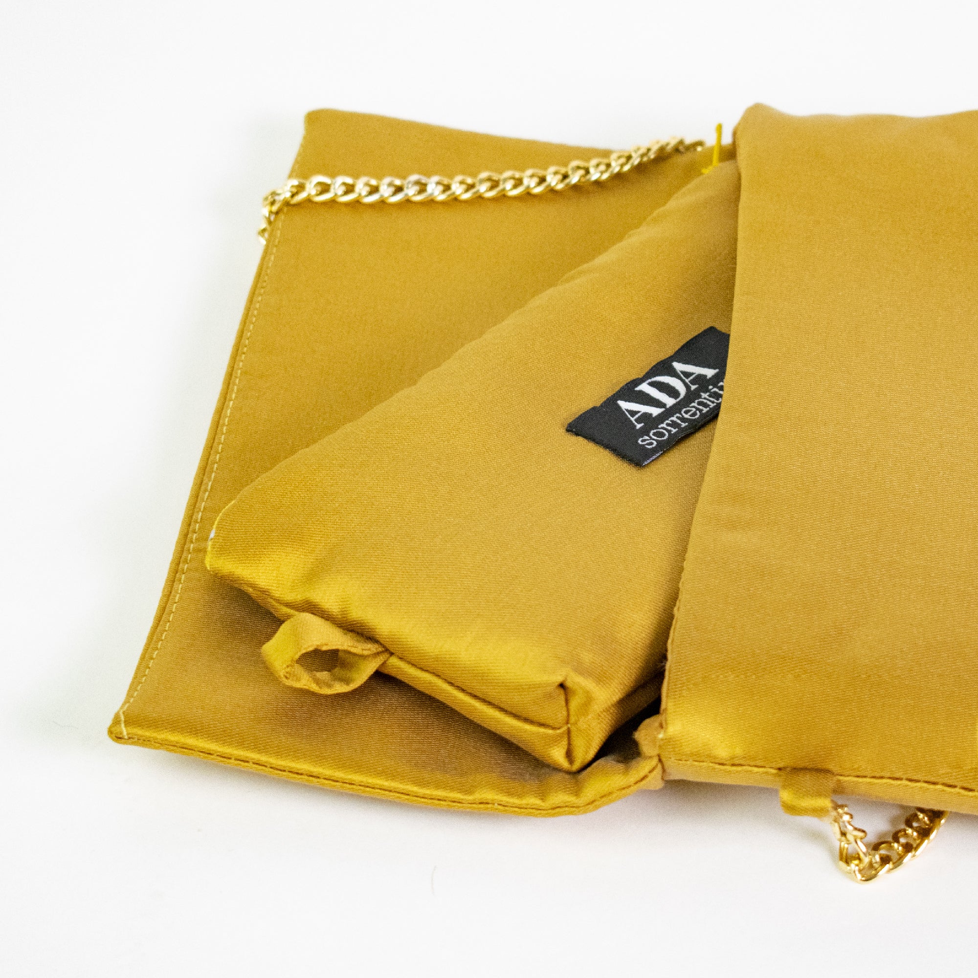 Yellow clutch bag 